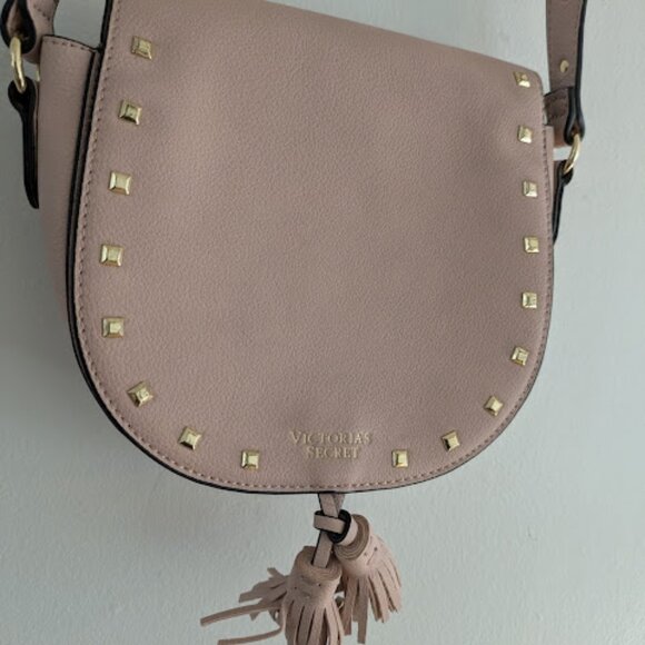 Victoria's Secret Pale Pink and Gold Crossbody Purse - Picture 10 of 11